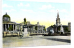 Gordon's Statue and National Gallery, Trafalgar Square, London by Anonymous