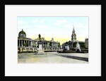 Gordon's Statue and National Gallery, Trafalgar Square, London by Anonymous