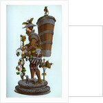 German table ornament of enamelled and gilt copper by Franz Kellerhoven