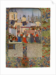 'The Entry of Queen Isabella into Paris', c1385 (15th Century) by Master of the Harley Froissart