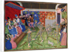Masquerade at the French court by Master of the Harley Froissart