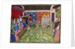 Masquerade at the French court by Master of the Harley Froissart