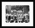 Coronation ceremony of George V, Westminster Abbey, London, 22 by John Benjamin Stone