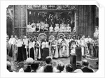 Coronation ceremony of George V, Westminster Abbey, London, 22 by John Benjamin Stone
