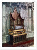 The Coronation Chair, with the Stone of Scone, Westminster Abbey, London by Anonymous