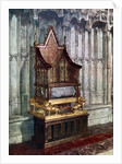 The Coronation Chair, with the Stone of Scone, Westminster Abbey, London by Anonymous