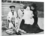Queen Victoria with her great-granchildren at Osborne House, Isle of Wight by Anonymous