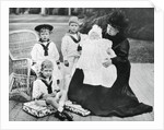 Queen Victoria with her great-granchildren at Osborne House, Isle of Wight by Anonymous