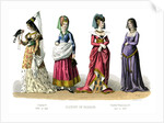 French costume: Charles VI, Charles VII, Louis XI by Anonymous