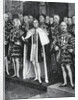 The Earl Marshal, heralds, and other officers of arms, coronation of George VI by W Smithson Broadhead