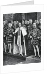 The Earl Marshal, heralds, and other officers of arms, coronation of George VI by W Smithson Broadhead