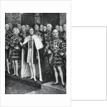 The Earl Marshal, heralds, and other officers of arms, coronation of George VI by W Smithson Broadhead