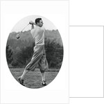 The Duke of York playing golf in 1934 by Anonymous