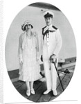 The Duke and Duchess of York on board HMS Renown, Malta by Anonymous