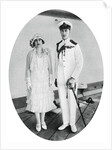 The Duke and Duchess of York on board HMS Renown, Malta by Anonymous