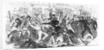 Police Charge Rioters At The Tribune Office by Anonymous