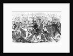 Police Charge Rioters At The Tribune Office by Anonymous