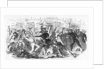 Police Charge Rioters At The Tribune Office by Anonymous