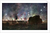 Arras on Fire at at Night by Francois Flameng