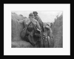 A French trench before an attack, 2nd Battle of Champagne, France by Anonymous