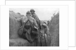 A French trench before an attack, 2nd Battle of Champagne, France by Anonymous