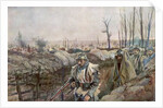 A French Trench in the Village of Souchez, Artois, France by Francois Flameng