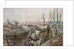 A French Trench in the Village of Souchez, Artois, France by Francois Flameng