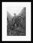 The miseries of the soldier, a muddy French trench in Artois, France by Anonymous