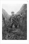 The miseries of the soldier, a muddy French trench in Artois, France by Anonymous