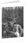 A French soldier's wounds are treated, World War I, France by Anonymous