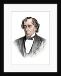 Benjamin Disraeli, 19th century English statesman and literary figure by Anonymous