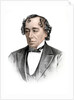 Benjamin Disraeli, 19th century English statesman and literary figure by Anonymous