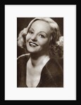 Tallulah Bankhead, American actress, talk-show host and bonne vivante by Anonymous