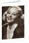 Tallulah Bankhead, American actress, talk-show host and bonne vivante by Anonymous