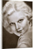 Jean Harlow, American film actress by Anonymous