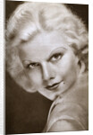 Jean Harlow, American film actress by Anonymous