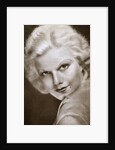 Jean Harlow, American film actress by Anonymous