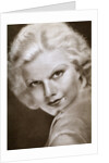 Jean Harlow, American film actress by Anonymous