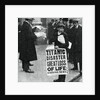 Newspaper boy with news of the Titanic disaster by Anonymous