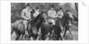 King George V riding in Windsor Great Park with his sons by Anonymous