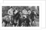 King George V riding in Windsor Great Park with his sons by Anonymous