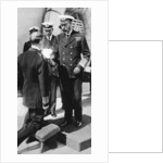 King George V knights Vice-Admiral Pakenham aboard HMS Princess Royal by Anonymous