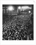 The crowd waiting to pass by King George V's catafalque in Westminster Hall,  London, January 1936 by Anonymous
