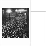 The crowd waiting to pass by King George V's catafalque in Westminster Hall,  London, January 1936 by Anonymous