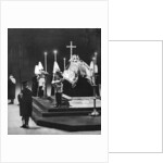 King George V lying in state in Westminster Hall, London, January 1936 by Anonymous