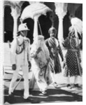 The Begum of Bhopal escorts the Prince of Wales to the Durbar Hall, India by Anonymous