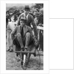 Louis Mountbatten wheels his cousin, the Prince of Wales, at a gymkhana in Malta by Anonymous