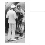 The Prince of Wales decorated by King Neptune, HMS Repulse by Anonymous