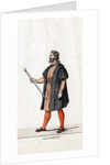 Court usher costume design for Shakespeare's play, Henry VIII by Anonymous