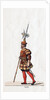 Guard, costume design for Shakespeare's play, Henry VIII by Anonymous